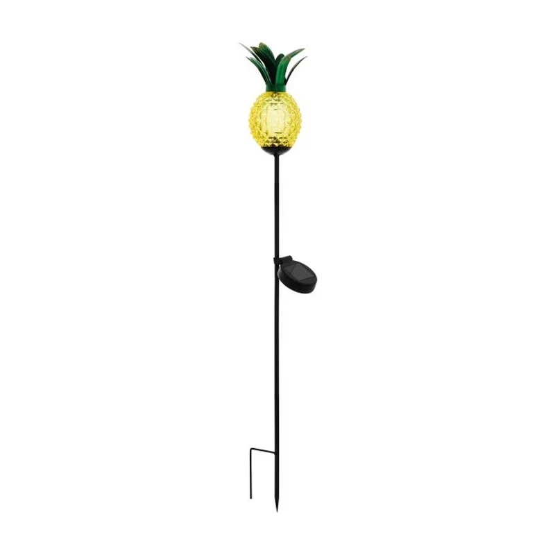 SM24339 Glass Pineapple Solar Stake Light with Metal Iron