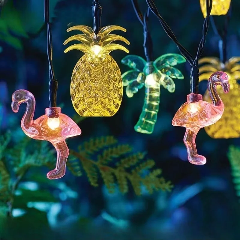 SM24346 Plastic PP Solar String Light, 20 LED Palm Tree, Pineapple, Flamingo, Animal Design_3_20251010_142404
