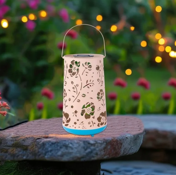 SM24362 Hanging Solar Metal Iron Lantern_1