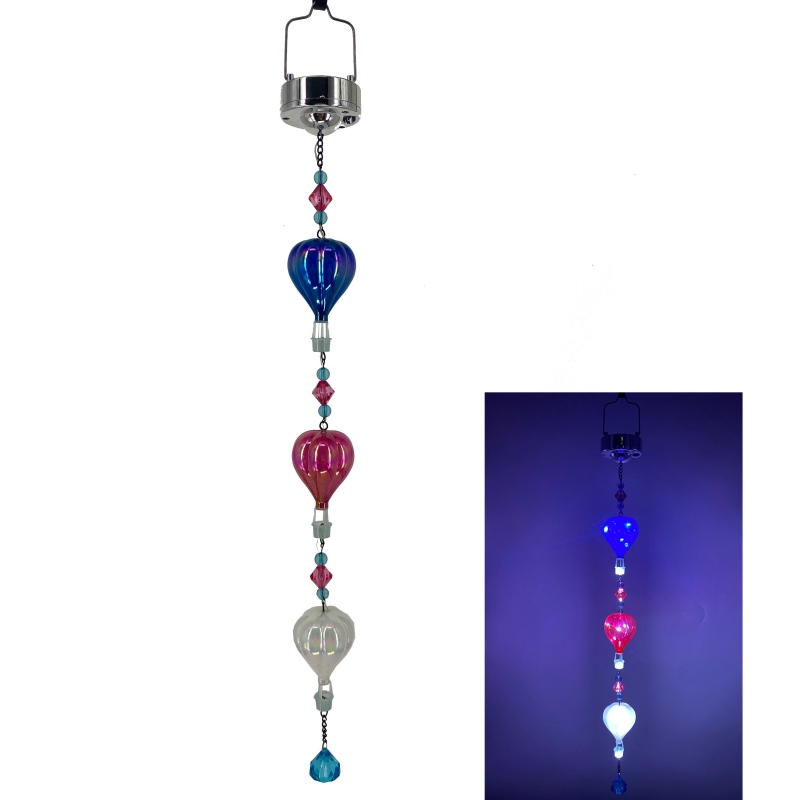 SM24377 Solar-Hänge-Windspiel mit Heißluftballon