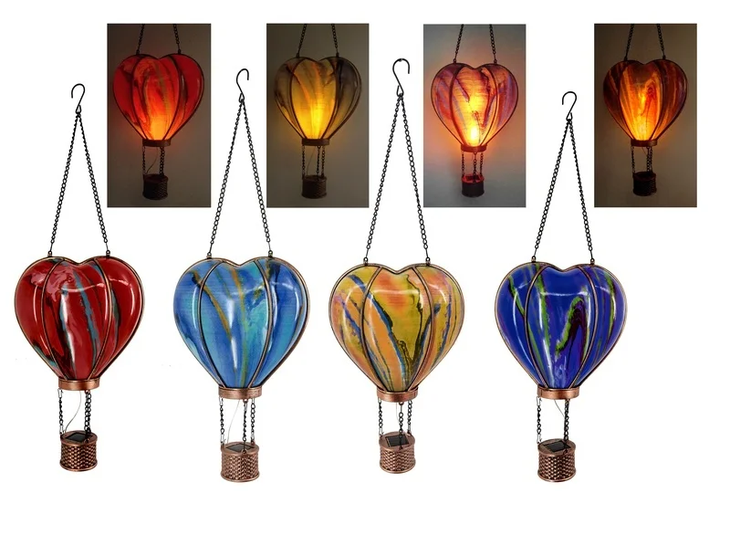 SM24393 Heart-Shaped Plastic PP Solar Air Balloon Lantern with Flickering Flame Hanging Light_2