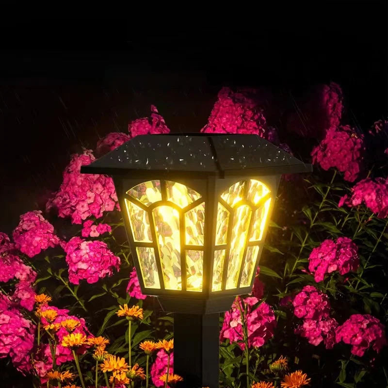 SM24403 PP Plastic Solar Stake Lantern Light_2