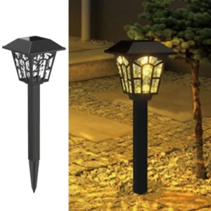 SM24403 PP Plastic Solar Stake Lantern Light_4