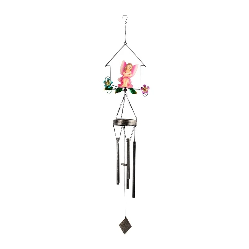 SM24431 Plastic PP Fairy Windchime Solar Hanging Light_5
