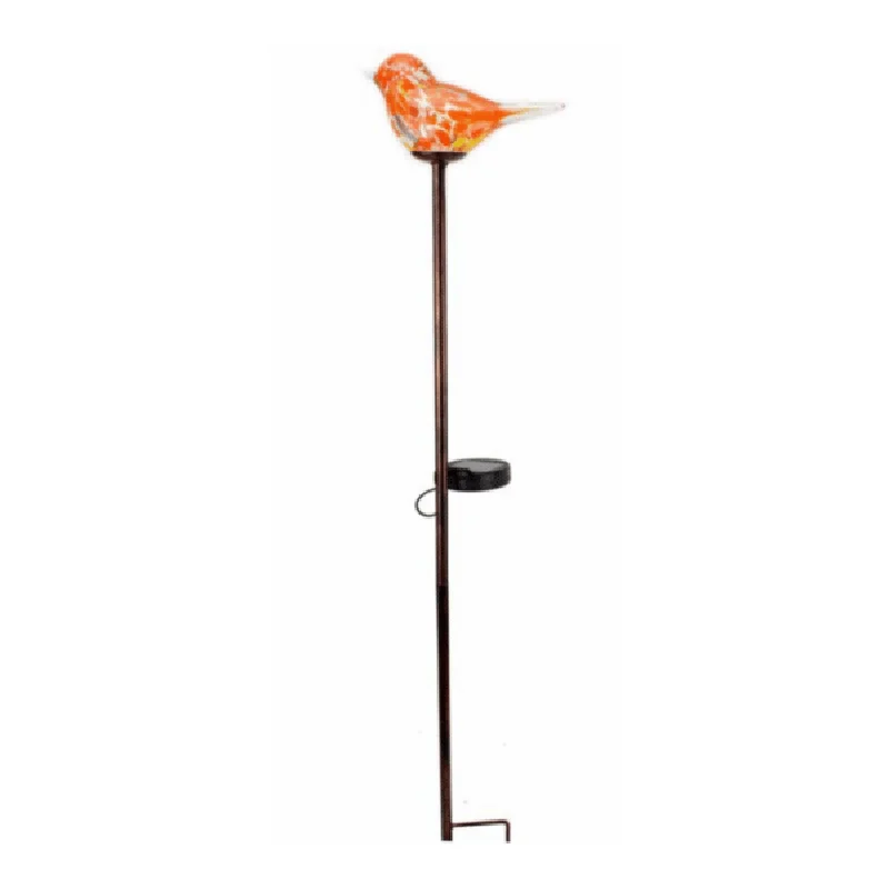 SM24554 Glass + metal Iron Solar Glass Bird Garden Stake Lights - Animal Design_2