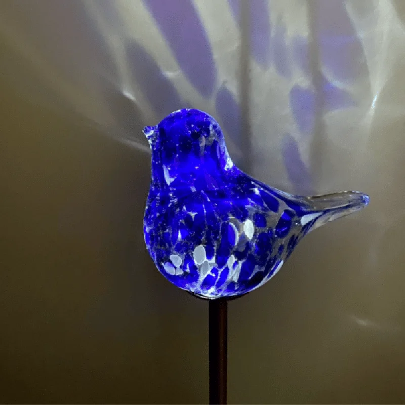 SM24554 Glass + metal Iron Solar Glass Bird Garden Stake Lights - Animal Design_8