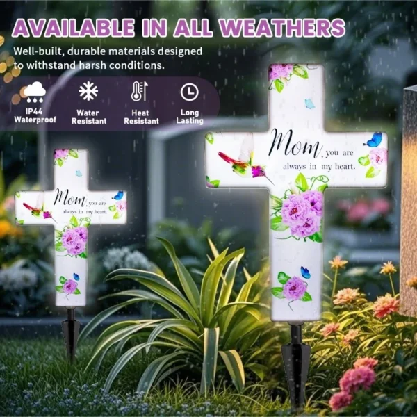 SM24557 ABS Plastic Solar Stake Light for Memorial Cemetery Cross_3_20251010_142404