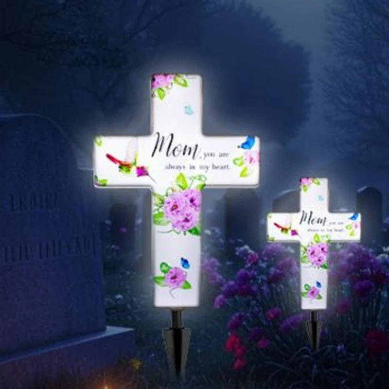 SM24557 ABS Plastic Solar Stake Light for Memorial Cemetery Cross_5_20251010_142404