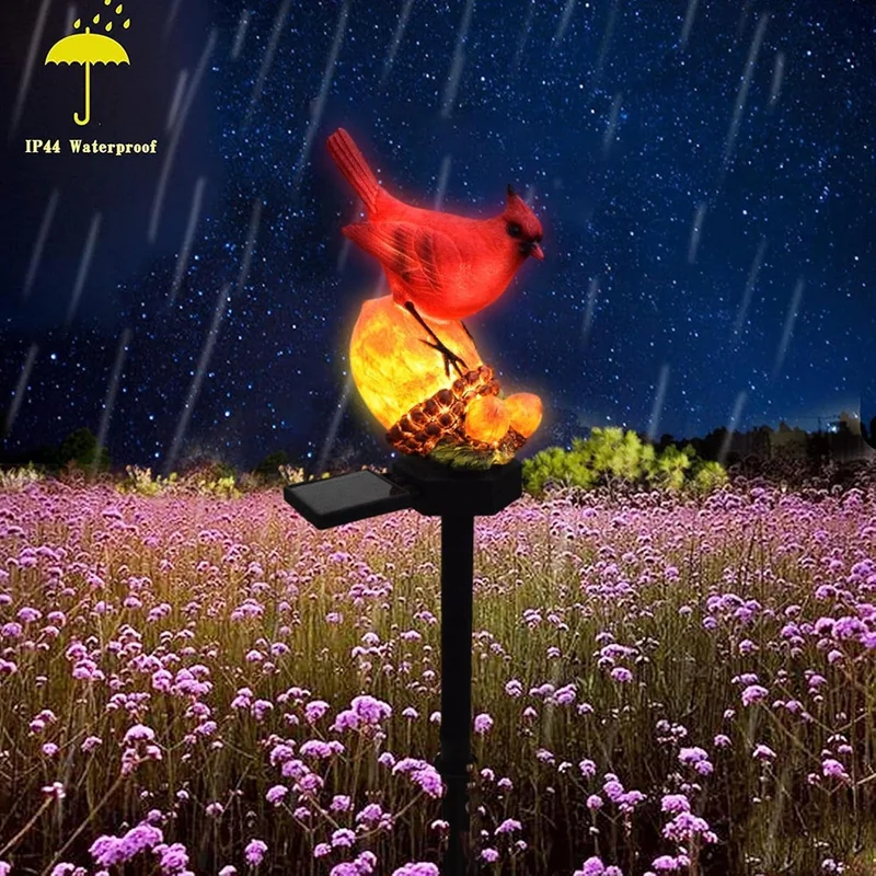 SM24610 Christmas Solar Bird Stake Light Resin Animal Statue_3_20251010_142404