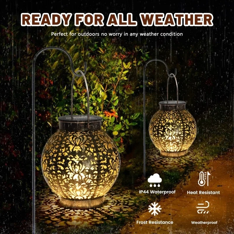 SM24627B Plastic PP Chrysanthemum Flower Solar Hanging Light_4