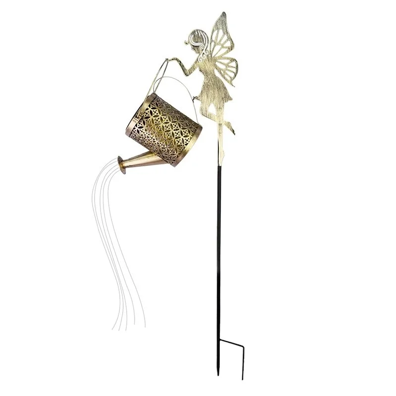 SM24628 PP Plastic Fairy with Watering Can Solar Stake Light_3