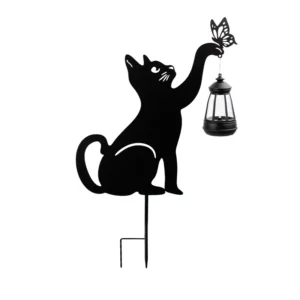 SM24629 Black Cat ABS Plastic Handheld Solar Lantern Hanging Animal Light_1_20251010_142404