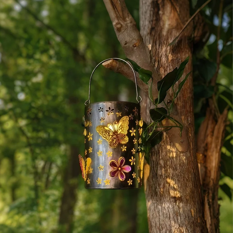 SM24646 Plastic PP Solar Hanging Lantern with Colorful Butterfly Animal Design_9_20251010_142404