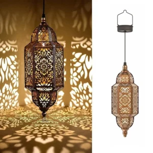 SM24649 Moroccan Hanging Solar Lantern - Plastic PP_3_20251010_142404