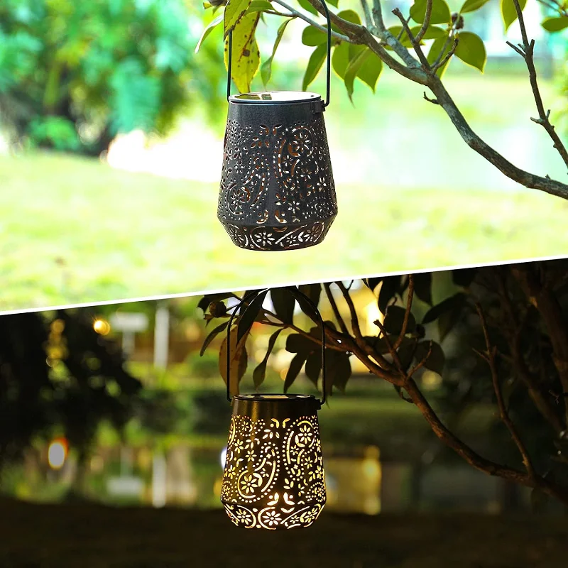 SM24650 PP Plastic Decorative Solar Hanging Lantern_5