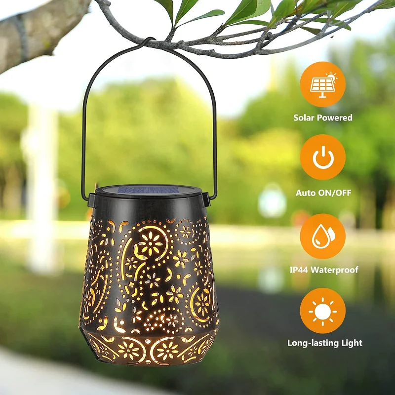 SM24650 PP Plastic Decorative Solar Hanging Lantern_6