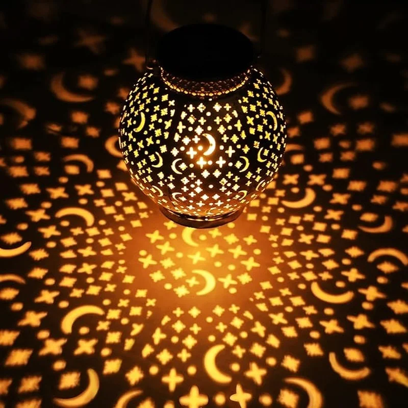 SM24671 Metal-iron Gold Moon Star Hollow-out Hanging Solar Lantern_4_20251010_142404