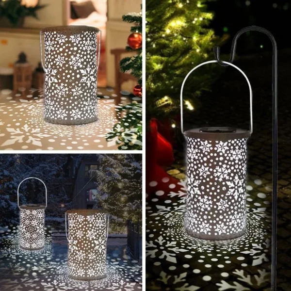 SM24673 Metal-iron White Snowflake Hollow-out Solar Hanging Lantern with Automatic Sensor_3_20251010_142404