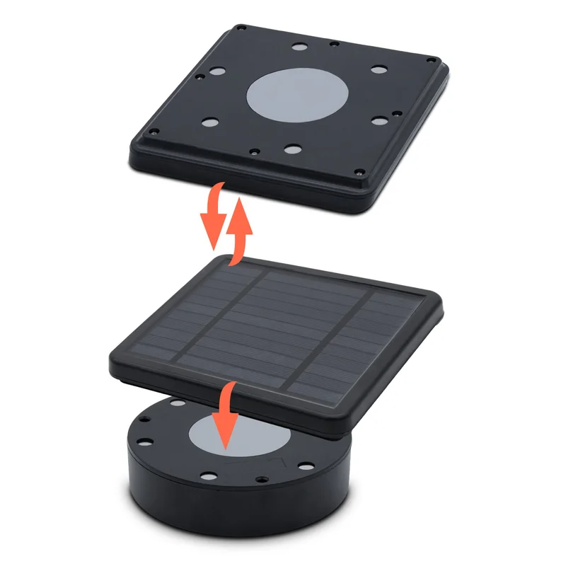 SM24711 ABS+PP Plastic Square Solar Magnetic Light with Remote, Multipurpose_3