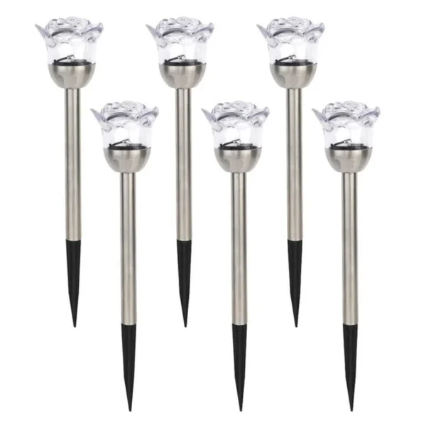 SM24750 Set of 6 Plastic PP Solar Rose Flower Stake Lights_2