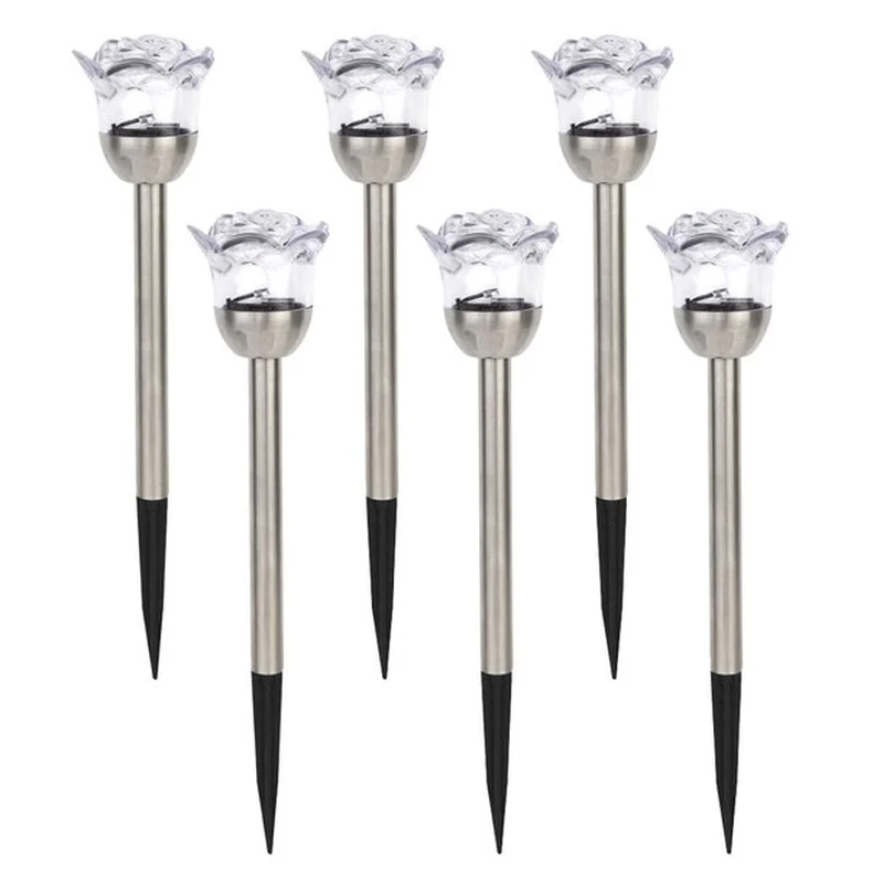 SM24750 Set of 6 Plastic PP Solar Rose Flower Stake Lights_2