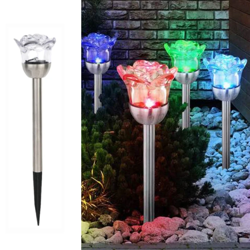 SM24750 Set of 6 Plastic PP Solar Rose Flower Stake Lights_3