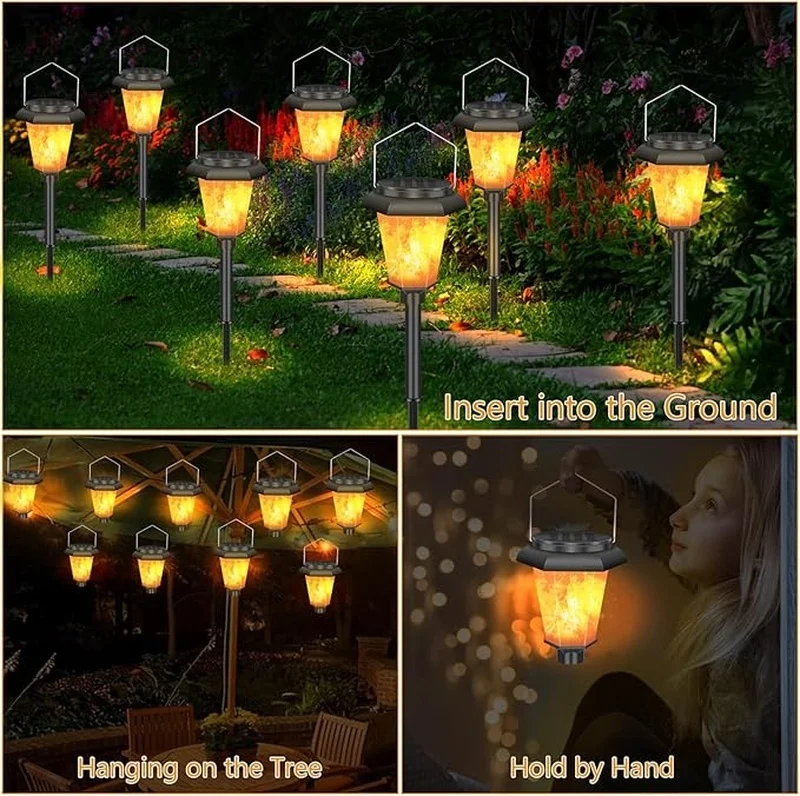 SM24777 Set of 4 Solar Stake Lights Garden Torches, Plastic ABS+PP_2_20251010_142404