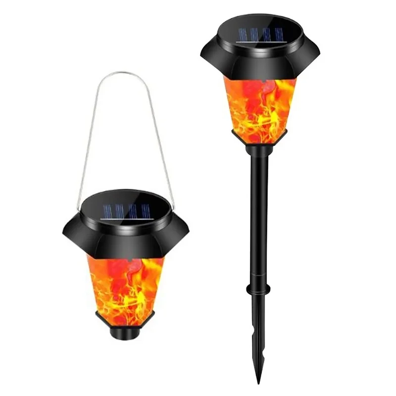 SM24777 Set of 4 Solar Stake Lights Garden Torches, Plastic ABS+PP_3