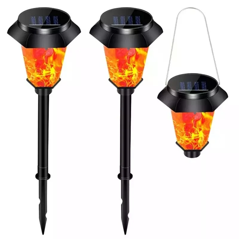 SM24777 Set of 4 Solar Stake Lights Garden Torches, Plastic ABS+PP_6