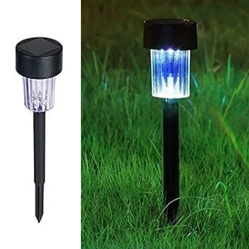 SM24799 Plastic PP Color-Changing Cylindrical Solar Pathway Hanging Lights, Pack of 10_3