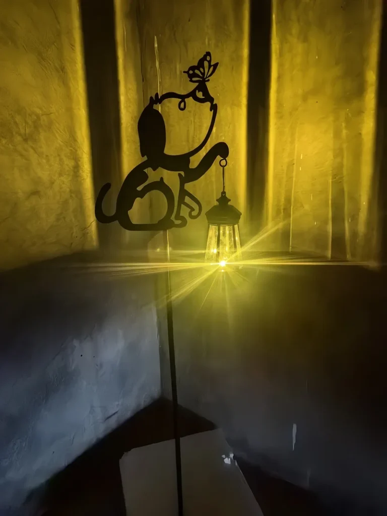 SM24884 PP Plastic Dog Shape Solar Light Decorative Garden Stake