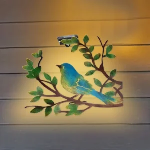 SM24898 Plastic PP Solar Wall Light - Bird on Tree Animal Design_1_20251010_142405