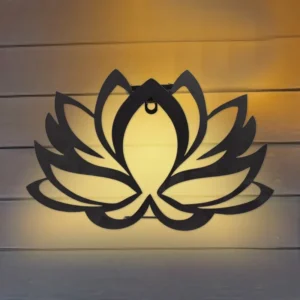 SM24902 Elegant Lotus Flower Plastic PP Solar Wall Light_1_20251010_142405