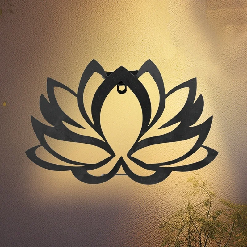 SM24902 Elegant Lotus Flower Plastic PP Solar Wall Light_2_20251010_142405