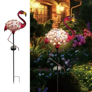 SM24907 Plastic PP Flamingo Solar Stake Light