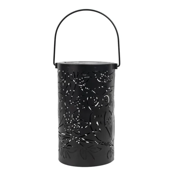 SM24910 Plastic PP Hollow Owl-Shaped Bird Solar Hanging Lantern Light