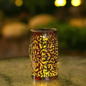 SM24911 Hollow-out Plastic PP Solar Lantern Hanging Light (Animal Design, without Dog Shepherd Hook)_4