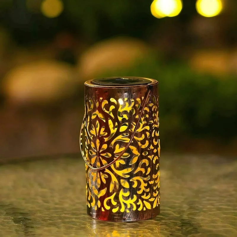 SM24911 Hollow-out Plastic PP Solar Lantern Hanging Light (Animal Design, without Dog Shepherd Hook)_4