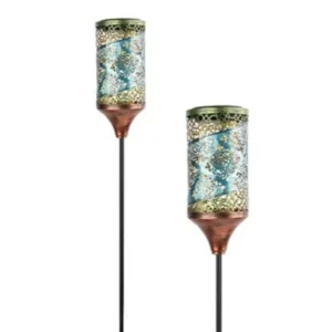SM24917 White Textured Small Plastic PP Hollow-Out Solar Stake Lantern Light_1_20251010_142405