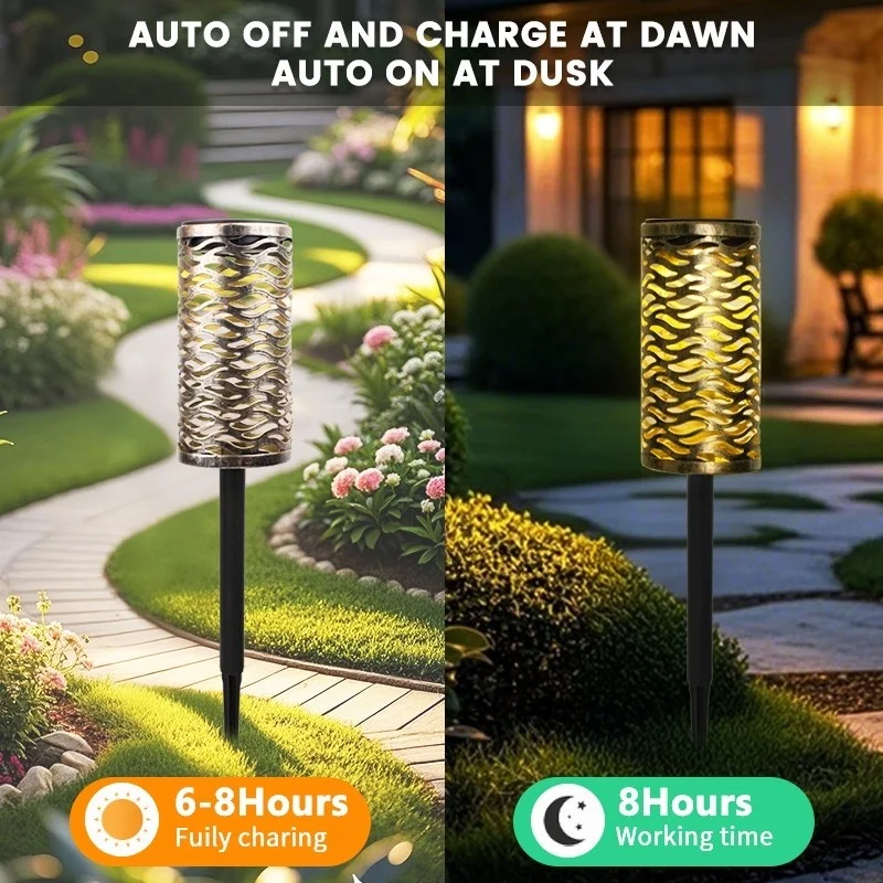 SM24920 Silver Jumbo Ornate Hollow-out Plastic PP Solar Stake Lantern Light_3_20251010_142405