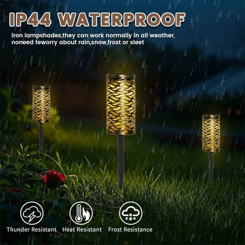 SM24920 Silver Jumbo Ornate Hollow-out Plastic PP Solar Stake Lantern Light_5_20251010_142405