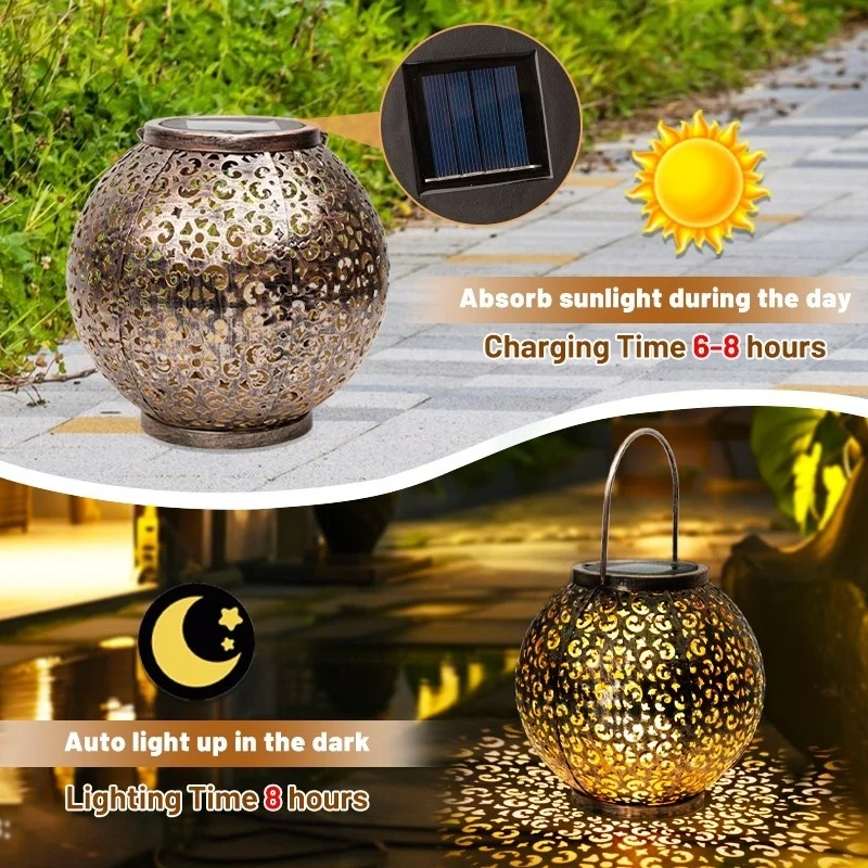 SM24934 Solar Hanging Plastic PP Daisy Flower Light_3