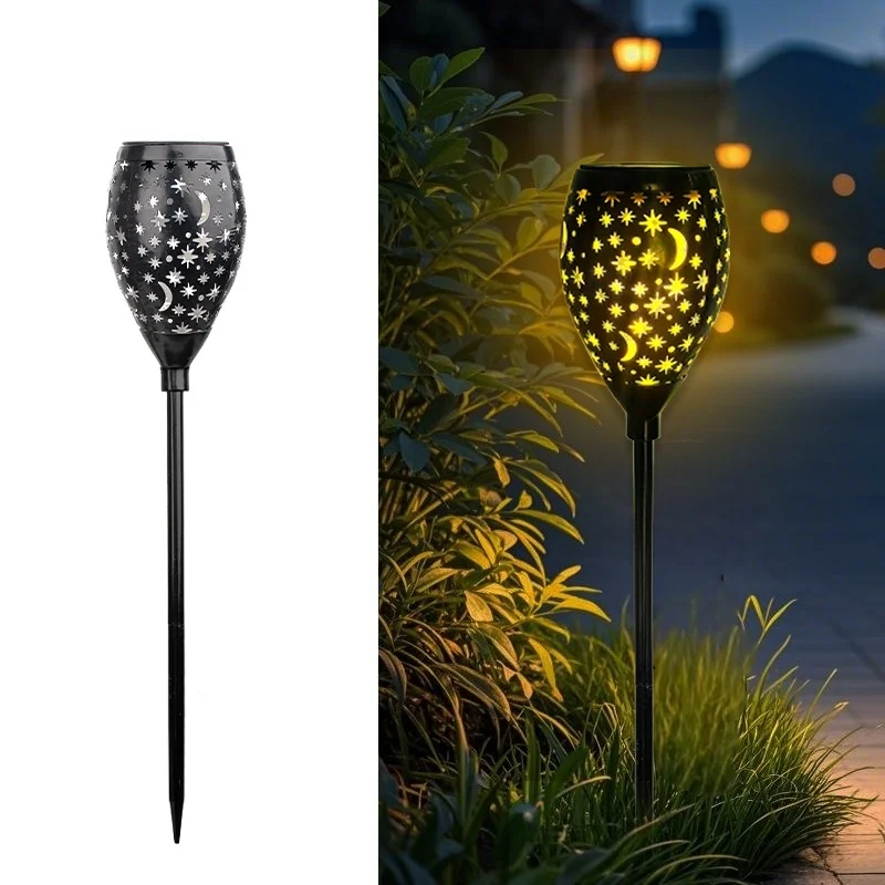 SM24941 PP Plastic Starry Sky Solar Pile Stake Light_2