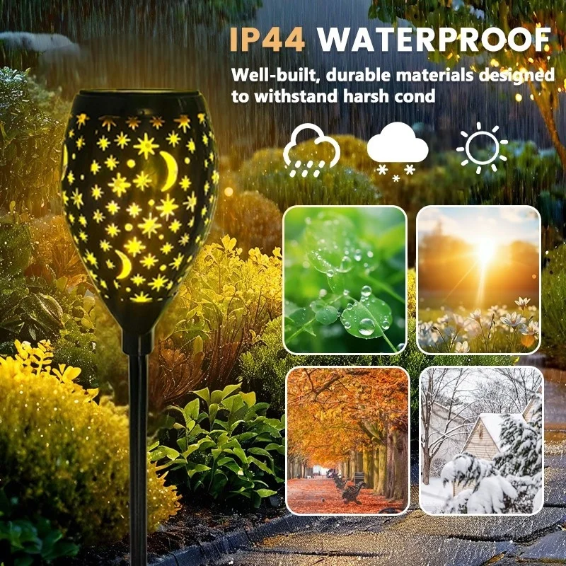 SM24941 PP Plastic Starry Sky Solar Pile Stake Light_6