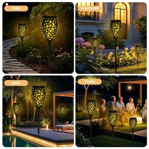 SM24941 PP Plastic Starry Sky Solar Pile Stake Light_7
