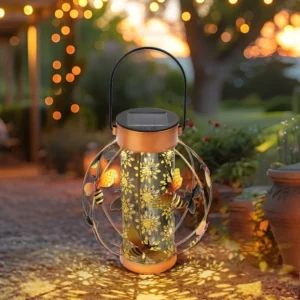 SM24951 Plastic PP Decorative Bee Solar Hanging Lantern Light (Animal, Without Dog Shepherd Hook)_1