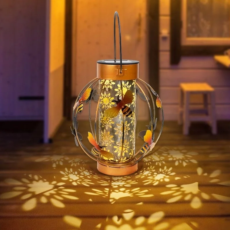 SM24951 Plastic PP Decorative Bee Solar Hanging Lantern Light (Animal, Without Dog Shepherd Hook)_5