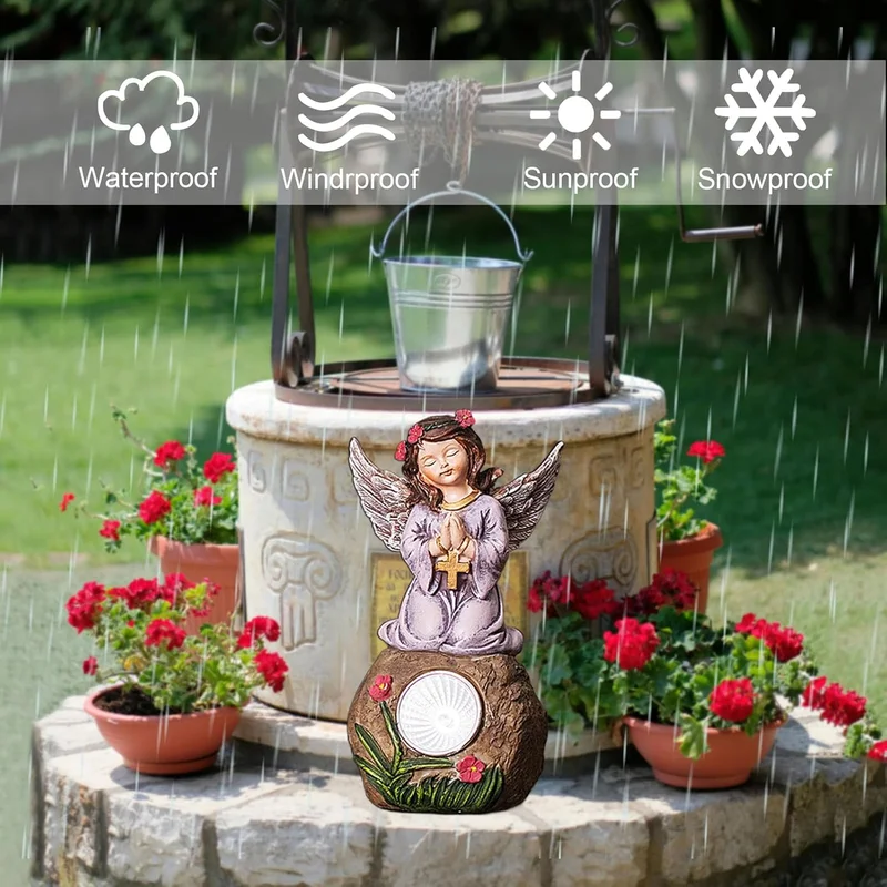 SM24958 Garden Solar Angel Freestanding Light Resin Statue_2_20251010_142405