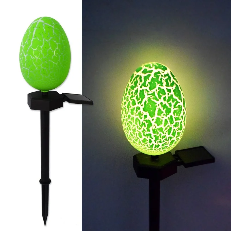 SM25010 Plastic PP Easter Egg Crack Patch Solar Stake Light_2