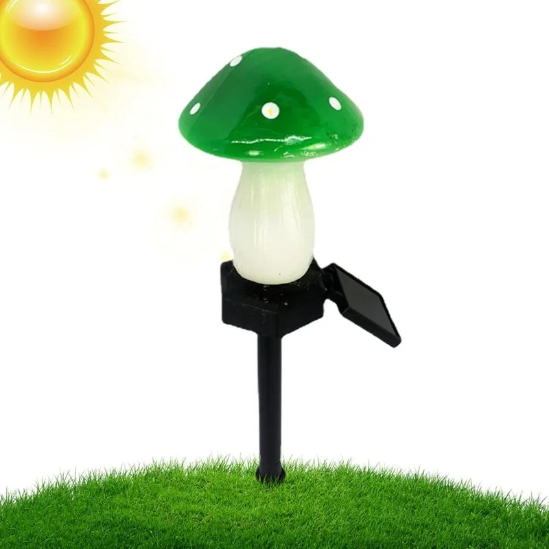 SM25015 Plastic PP Solar Stake Light with Easter Mushroom Design_2